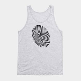 Hypnotic Circles Minimalart Tank Top